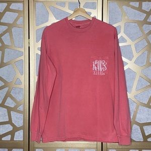 Monogrammed Comfort Colors Pocket Shirt‎